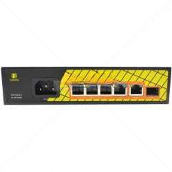 GENATA 4 Port Gigabit PoE + 1 Gbps RJ45 + 1 SFP Switch Part No: NW101