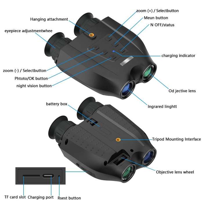 GIT DT99 Night Vision Binocular with Camera