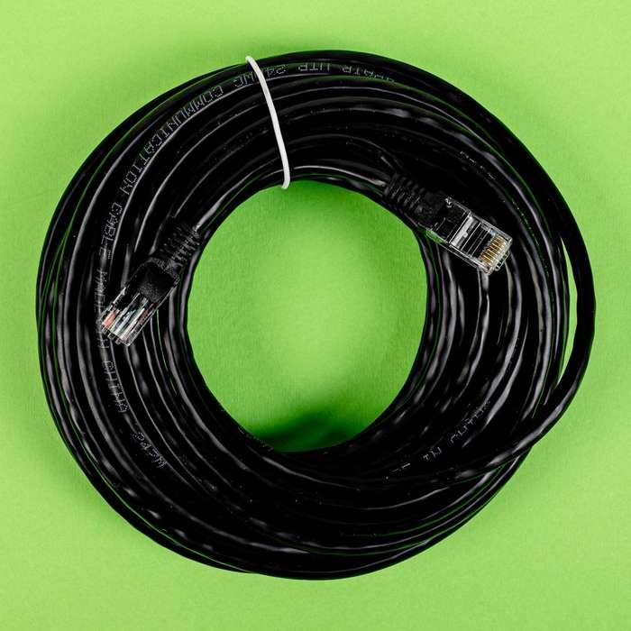 Gizzu Cat6 UTP Fly Lead Ethernet Network Cable 10m  Black - High-Speed Networking Solution
