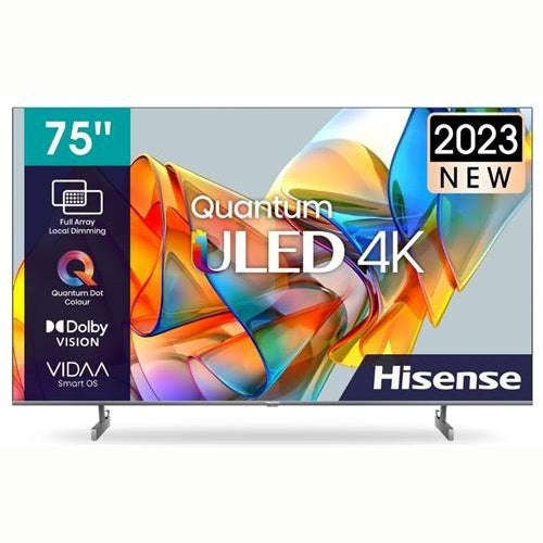 Hisense 75 Inch U6K Quantum 4K ULED Smart TV - Dolby Vision, Atmos