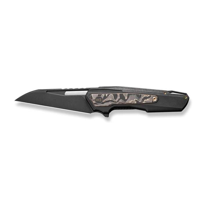 WE KNIFE Falcaria Flipper & Thumb Hole Knife Titanium & Carbon Fiber Handle (3.64" CPM 20CV Blade...