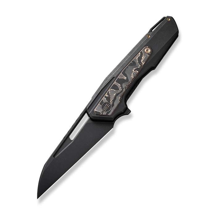 WE KNIFE Falcaria Flipper & Thumb Hole Knife Titanium & Carbon Fiber Handle (3.64" CPM 20CV Blade...