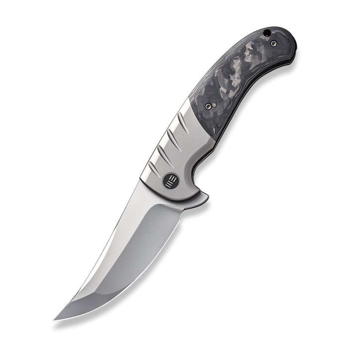 WEKNIFE Curvaceous Flipper Knife Titanium & Carbon Fiber Handle (3.70" CPM 20CV Blade) WE20012-1