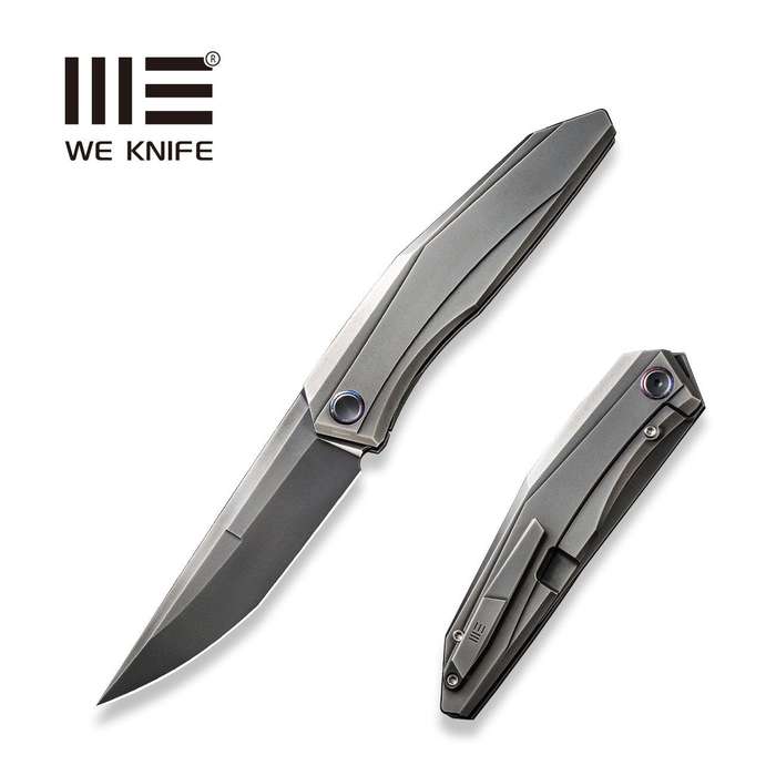 WEKNIFE Cybernetic Top Flipper Knife Titanium Handle (3.91" CPM 20CV Blade) WE22033-6