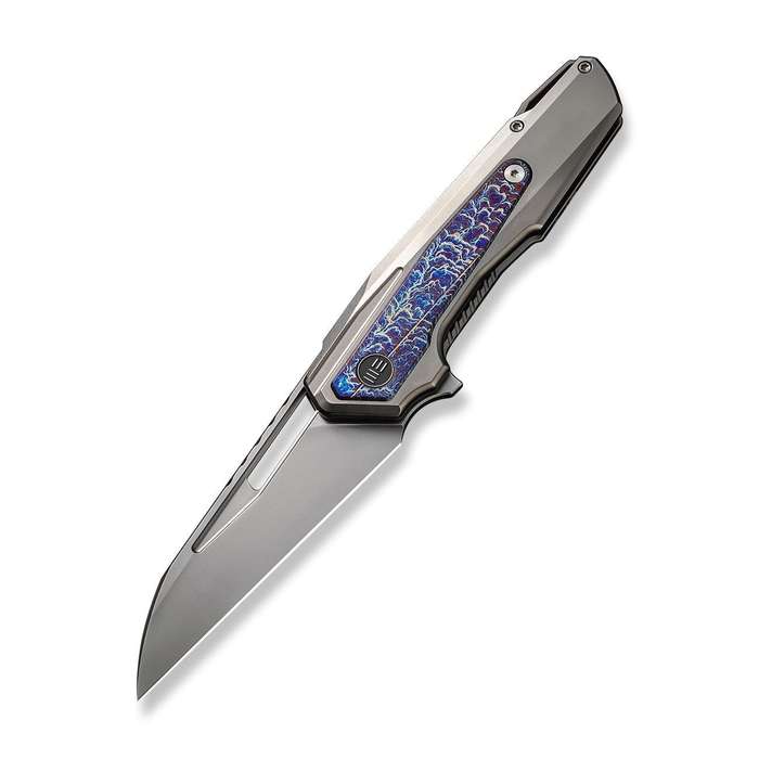 WEKNIFE Falcaria Flipper & Thumb Hole Knife Titanium Handle (3.64" CPM 20CV Blade) WE23012B-1