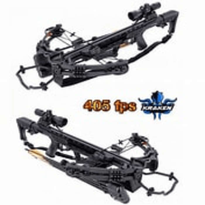 Man Kung 200LB Compound Crossbow Kraken Black  MK-XB58-BK-KIT