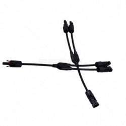 MC4 2 Way Y-branch connector with cable (pair) Part No: CN19-7