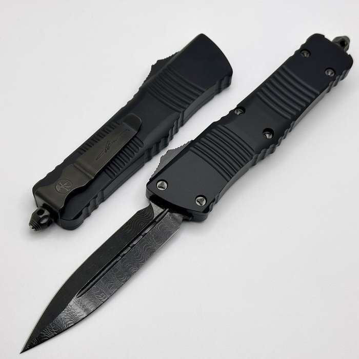Microtech Combat Troodon D/E Shadow Damascus Standard  142-16DLCTSH
