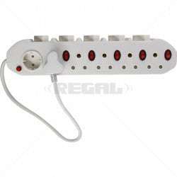 Multiplug 11-Way 5x3 Pin 6x2 Pin Switched Part No: HW35