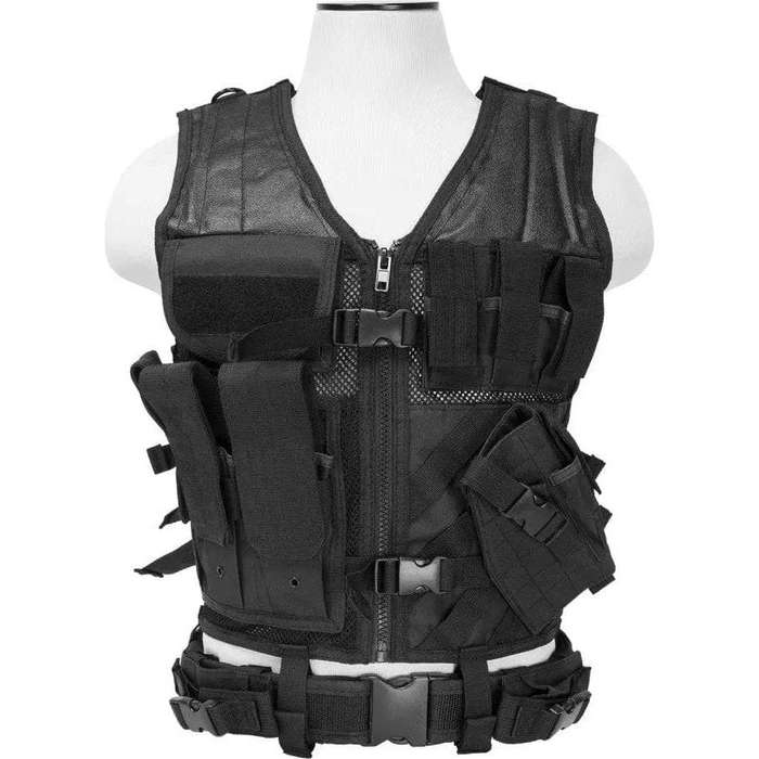 NcStar Vism Tactical Vest [Med-2Xl] - Black
