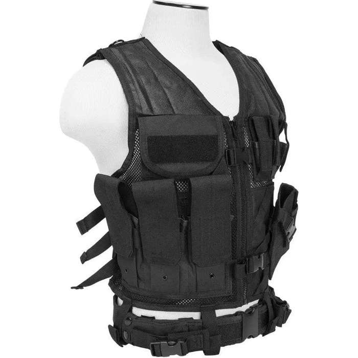 NcStar Vism Tactical Vest [Med-2Xl] - Black