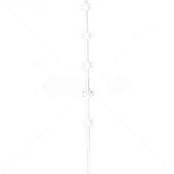 Nemtek Fence Pole - 5 Line Round White 1.2m | EF12 Electric Fence