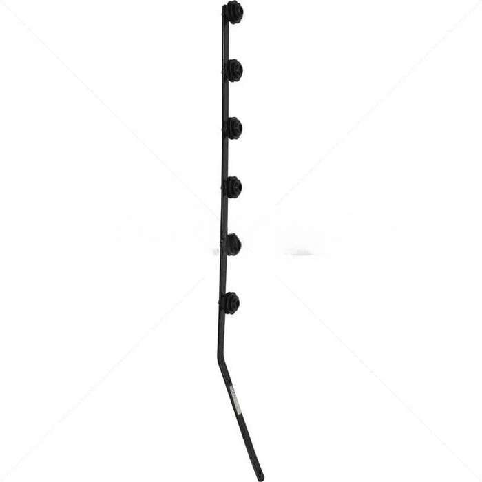 Nemtek 6-Line Flat Bar Angled Black Fence Pole - Durable Corner Fencing Solution