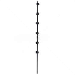 Nemtek 6-Line Round Bar Galvanised BB Fence Pole - Durable Electric Fencing