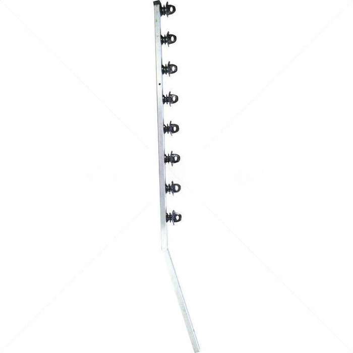 Nemtek 8-Line Jurassic Galvanised Angled BB Fence Pole - Strong Corner Fencing
