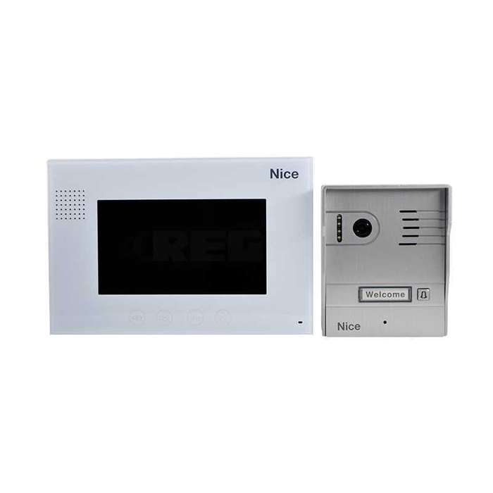NICE 7 Colour Video Intercom Kit with Aluminium Gate Station IC120