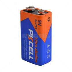 PKCell Battery 9V Alkaline 48mm x 26mm x 17mm Each Part No: BA21
