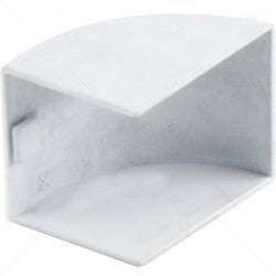 PVC - 40 x 40 Terminal End - White Part No: CA43-5