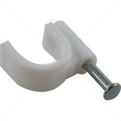 PVC Saddle Round - 8mm / 100 Part No: CA38