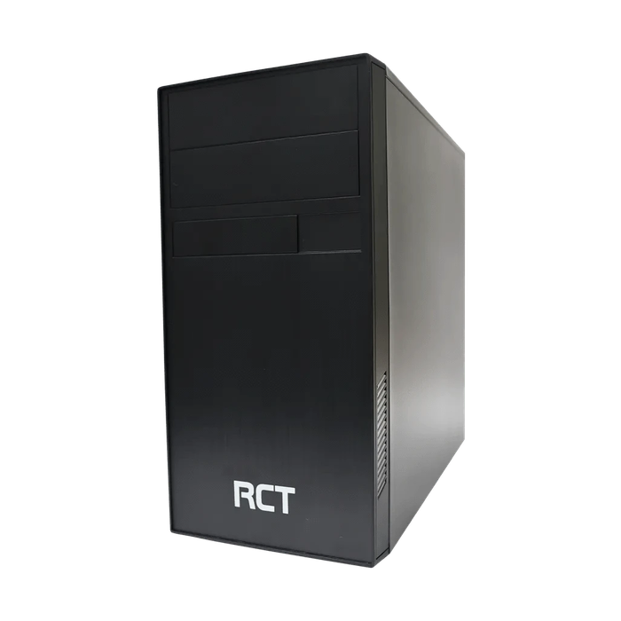 RCT Case with DVD drive slot mATX - Black + 300W