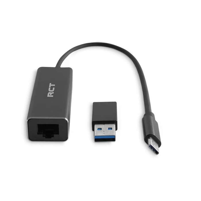 RCT USB 3.0 TYPE C & A TO RJ45 GIGABIT ETHERNET ADAPTOR
