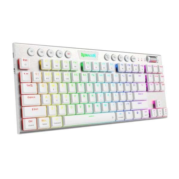 Redragon K621W HORUS PRO RGB TKL RGB Mechanical Gaming Keyboard  White