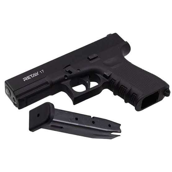 Retay G17 Black Blank/Pepper Gun (Semi Auto|14+1|9mm PAK)