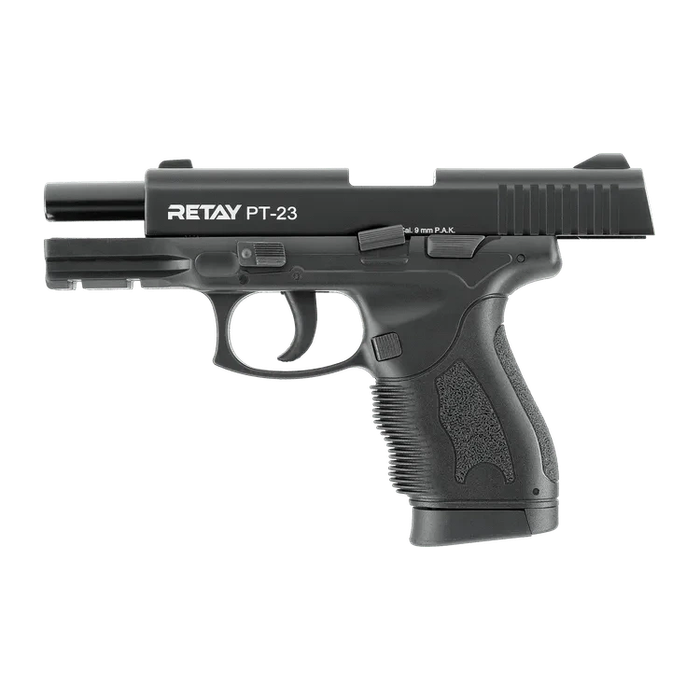 Retay PT23 Black Blank/Pepper Gun (Semi Auto|14+1|9mm PAK)