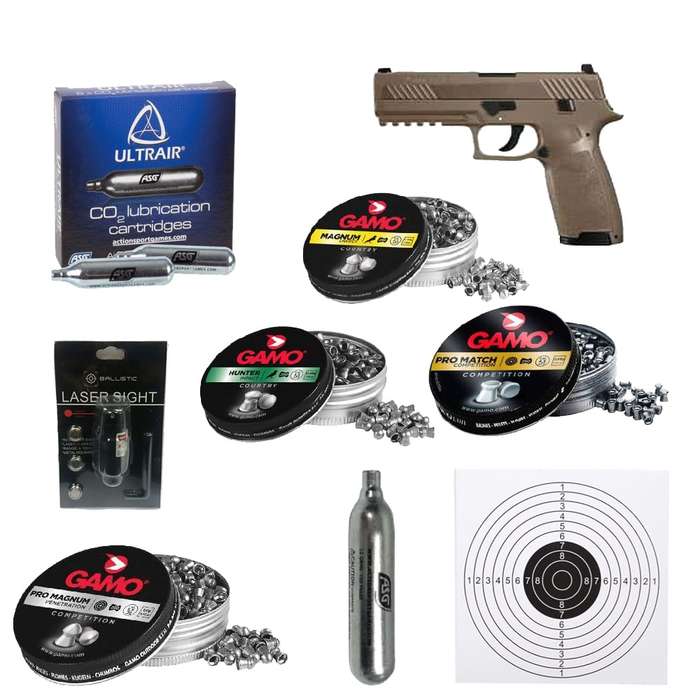 SIG SAUER P320 FDE 4.5MM GAS PISTOL - COMBO