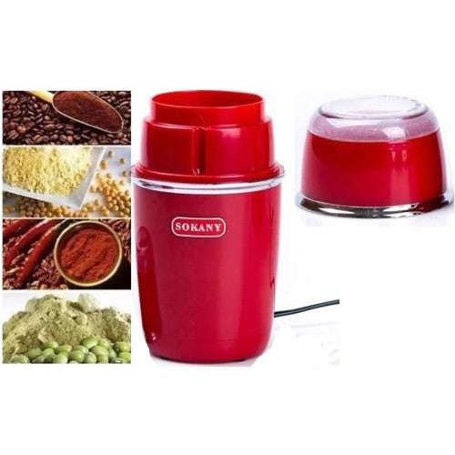 Sokany Red Stainless Steel 150w 50g Coffee Grinder Retail