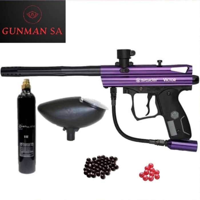 Spyder Victor Paintball Gun Combo (Semi Auto|CO2|HOP|350 FPS|28J|.68 CAL) - GSA