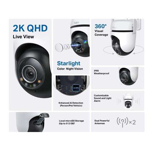 TP-LINK OUTDOOR PAN/TILT WI-FI CAMERA
