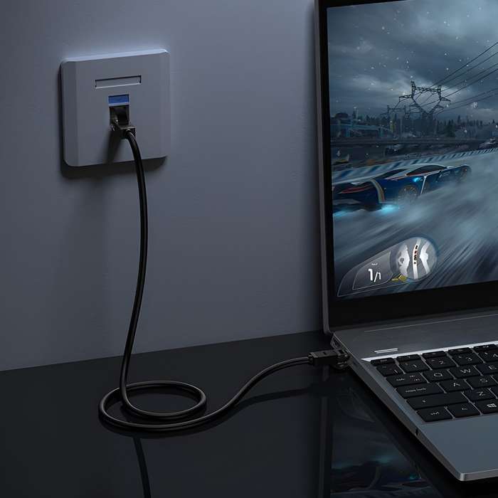 UGREEN NW102-20158 Cat6 UTP Ethernet Cable 0.5m  High-Speed Black Connectivity Solution
