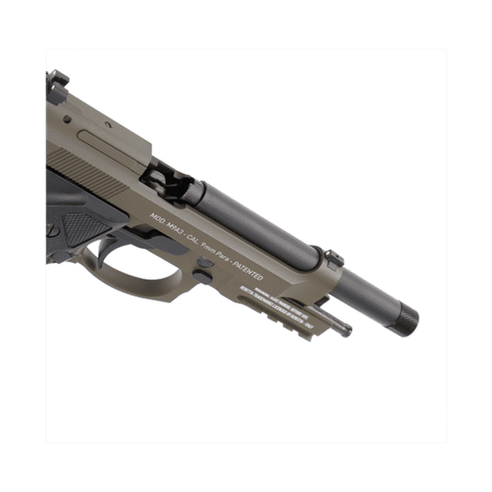 Umarex Baretta M9A3 Green & Black Gas Gun (Semi Auto|Blowback|CO2|18+1|344 FPS|3J|4.5mm BB) 5.8418