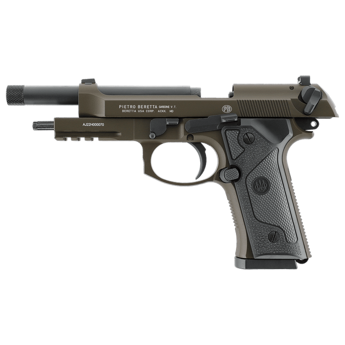 Umarex Baretta M9A3 Green & Black Gas Gun (Semi Auto|Blowback|CO2|18+1|344 FPS|3J|4.5mm BB) 5.8418