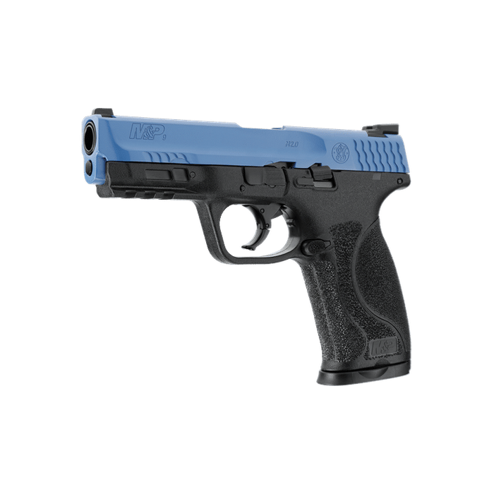 Umarex T4E Smith & Wesson M&P9 M2 Blue Paintball Gas Gun (Semi Auto|Blowback|CO2|8 Rounds|360 FPS...
