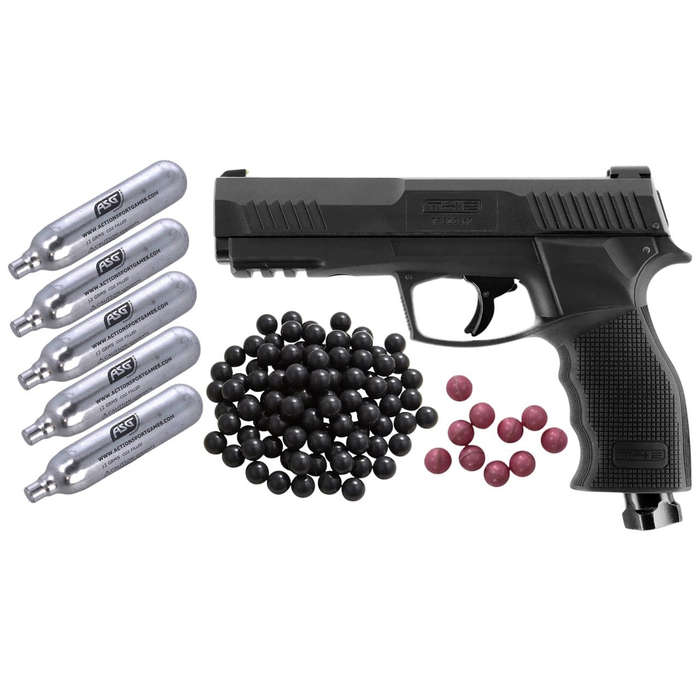 UMAREX T4E TP50 GEN2 BLACK .50CAL 13J PAINTBALL GAS GUN  2.4066 COMBO