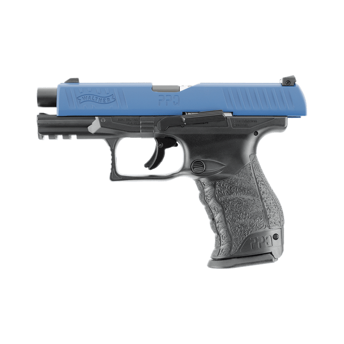 Umarex T4E Walther PPQ M2 Blue Paintball Gas Gun (Semi Auto|Blowback|CO2|8 Rounds|360 FPS|5J|.43 ...