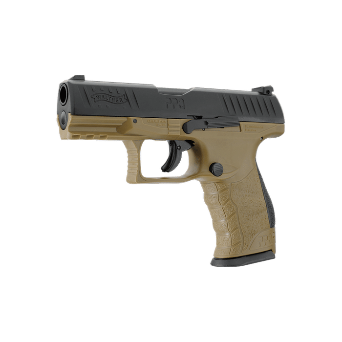 Umarex T4E Walther PPQ M2 Tan Paintball Gas Gun (Semi Auto|Blowback|CO2|8 Rounds|360 FPS|5J|.43 C...