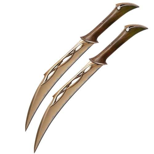 UNITED CUTLERY HOBBIT FIGHTING KNIVES OF TAURIEL Artifact UC3044
