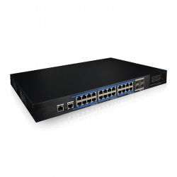 UTEPO 24 Port Gigabit PoE Managed + 4 SFP Switch (370W) Part No: NW115-2