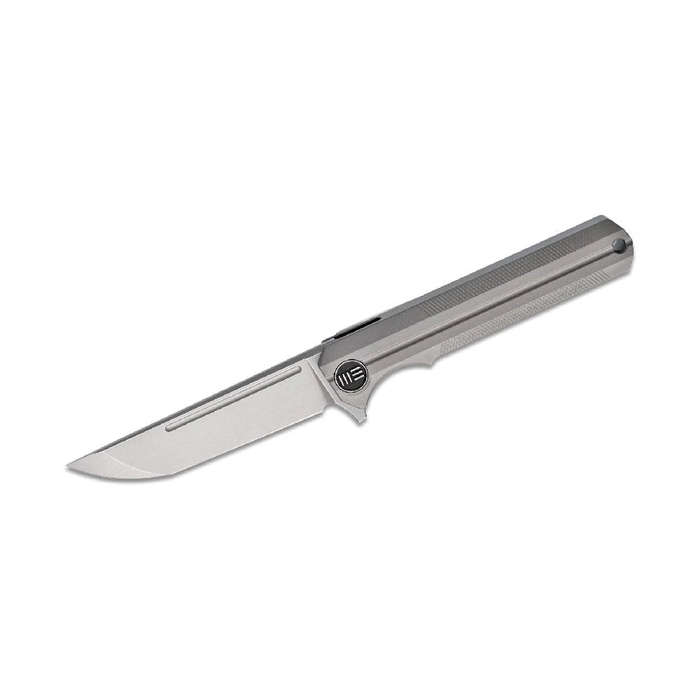 We Knife 909C GRAY TI INTEGRAL HANDLE STONEWASH FINISH CPM S35VN