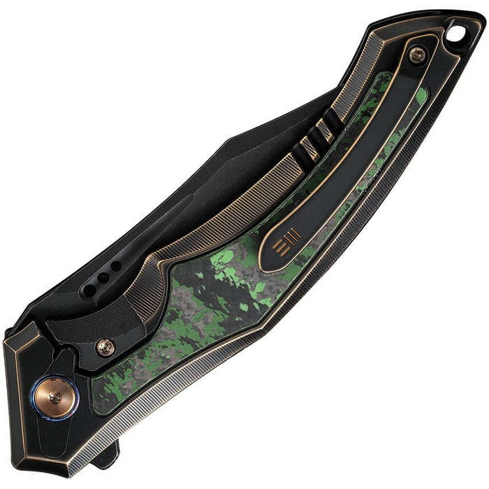 WE Knife Orpheus WE23009-1 Limited Edition pocket knife black CPM-20CV titanium framelock clip point