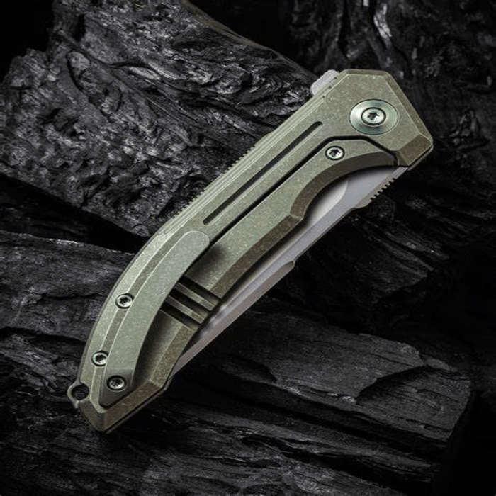 We Knife Quixotic Green Titanium  WE21016-4