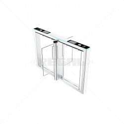 ZKTeco Comet Series - S1200 Swing Barrier - Face QR & RFID Part No: LK488-1
