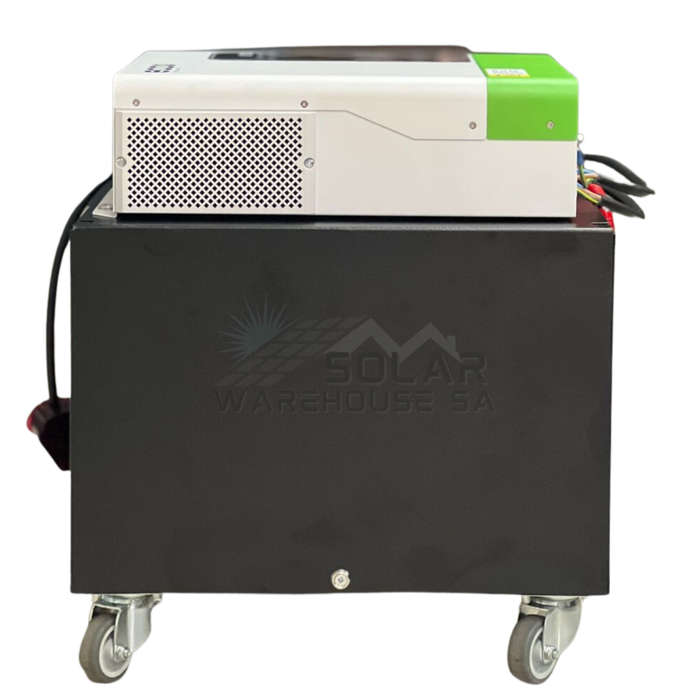 Ecco 3500VA / 3500W Solar Ready MPPT Hybrid Inverter Trolley 2x 120AH Deep Cycle Gel Battery