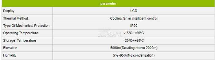 MPPT 48V DC 60A Solar Charge Controller Wonder2-6048
