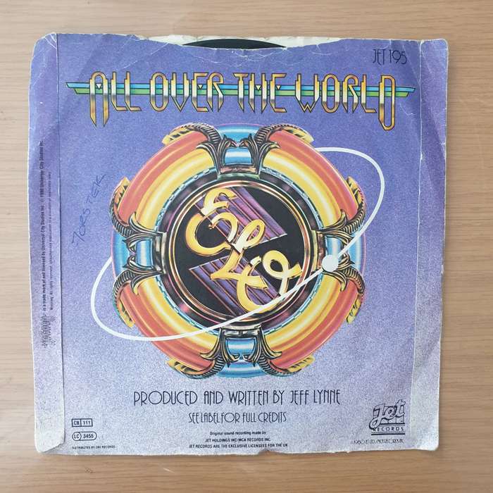 ELO  All Over The World - Vinyl 7" Record - Very-Good+ Quality (VG+) (verygoodplus)