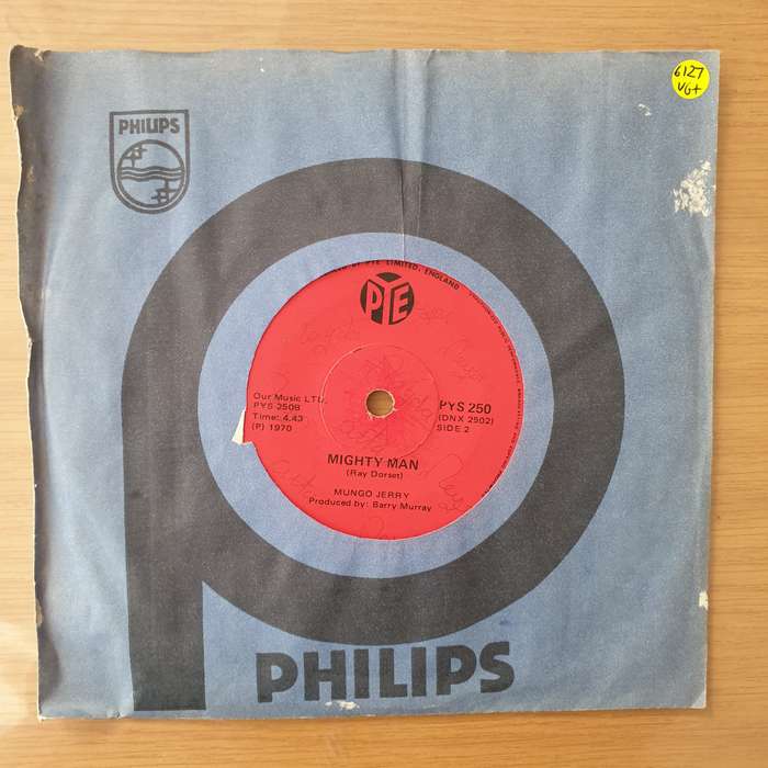 Mungo Jerry - In the Summertime - Vinyl 7" Record - Very-Good+ Quality (VG+) (Aryeh)