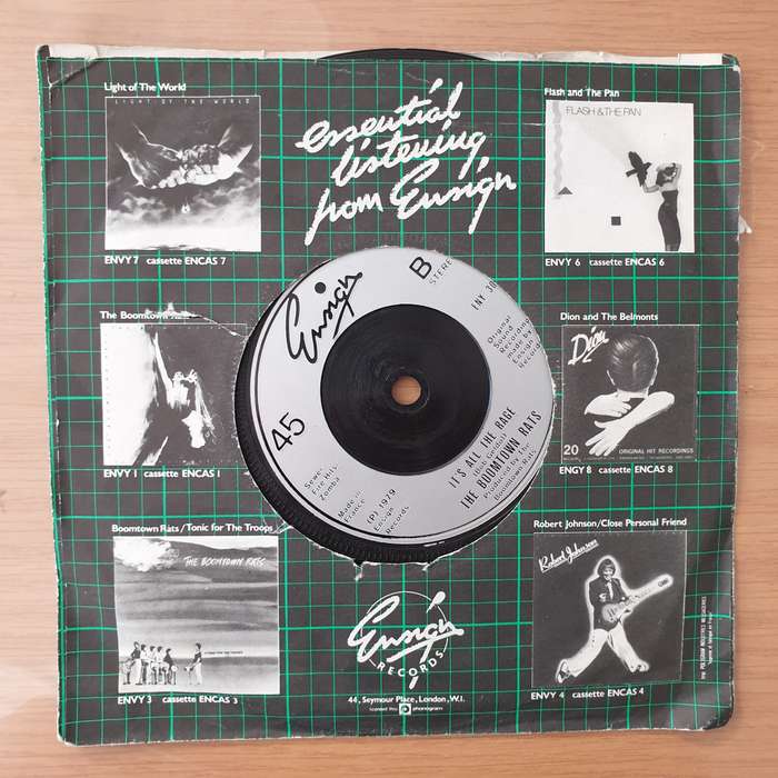 The Boomtown Rats  I Don't Like Mondays - Vinyl 7" Record - Very-Good+ Quality (VG+) (Aryeh)